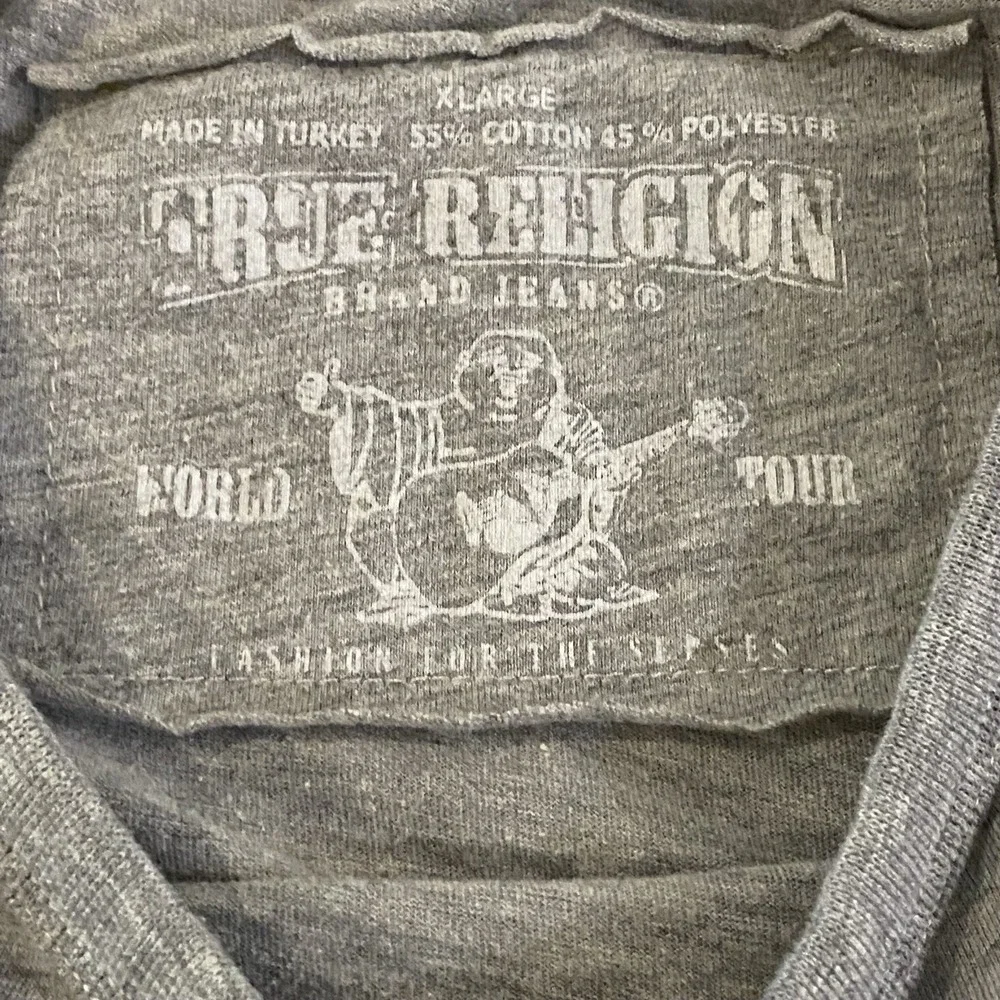 True Religion t-shirt Men's XL Gray Streetwear 